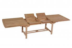 rectangular double extending table 210-260-310x100x75 cm